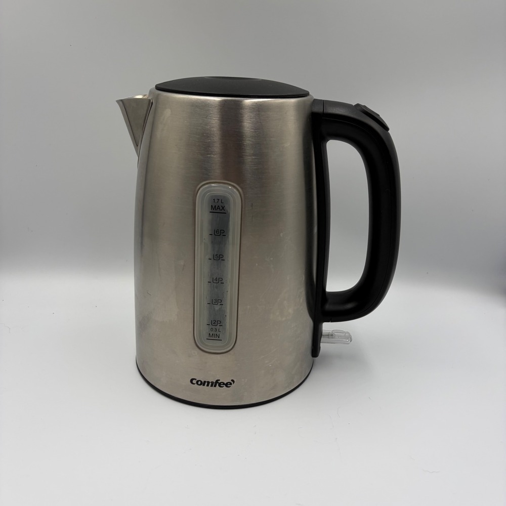 Comfee Electric Kettle 1.7L Silver CEKS001 Stainless Steel 1500W Fast Boil